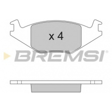 BP2262 BREMSI Комплект тормозных колодок, дисковый тормоз