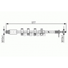 1 987 476 810 BOSCH Тормозной шланг