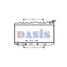 071830N AKS DASIS Радиатор, охлаждение двигателя