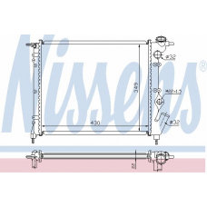 63931A NISSENS Радиатор, охлаждение двигателя