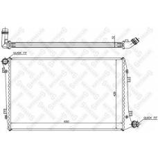 10-25286-SX STELLOX Радиатор, охлаждение двигателя