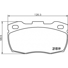 8DB 355 005-861 HELLA PAGID Комплект тормозных колодок, дисковый тормоз