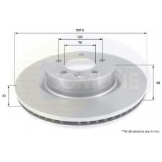 ADC1323V COMLINE Тормозной диск