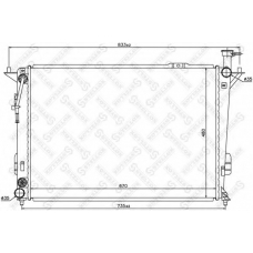 10-25437-SX STELLOX Радиатор, охлаждение двигателя