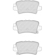 FDB1862 FERODO Комплект тормозных колодок, дисковый тормоз