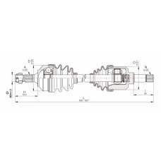 DRS6334.00 OPEN PARTS Приводной вал