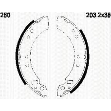 8100 10280 TRIDON Brake shoes