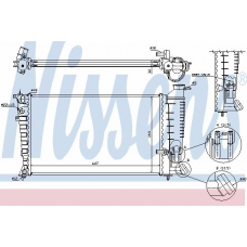 63585A NISSENS Радиатор, охлаждение двигателя