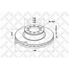 85-00766-SX STELLOX Тормозной диск