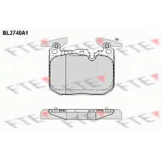 BL2740A1 FTE Комплект тормозных колодок, дисковый тормоз