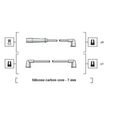 941318111184 MAGNETI MARELLI Комплект проводов зажигания