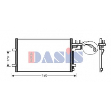 092007N AKS DASIS Конденсатор, кондиционер