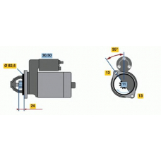 0 986 012 610 BOSCH Стартер