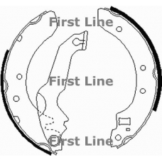 FBS200 FIRST LINE Комплект тормозных колодок