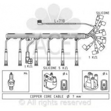 4.8578 FACET Комплект проводов зажигания