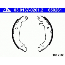 03.0137-0261.2 ATE Комплект тормозных колодок
