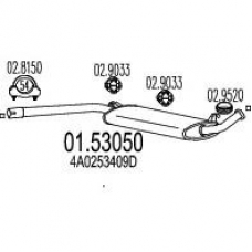01.53050 MTS Средний глушитель выхлопных газов