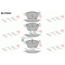 BL2785A1 FTE Комплект тормозных колодок, дисковый тормоз
