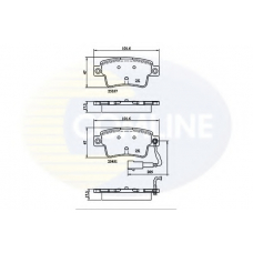 CBP21528 COMLINE Комплект тормозных колодок, дисковый тормоз