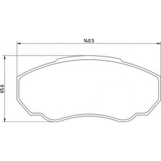 363700201354 MAGNETI MARELLI Комплект тормозных колодок, дисковый тормоз