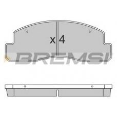 BP2696 BREMSI Комплект тормозных колодок, дисковый тормоз