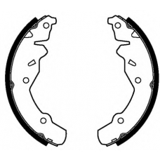 VBS701 MOTAQUIP Комплект тормозных колодок