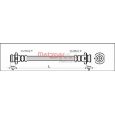 4111993 METZGER Тормозной шланг