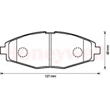 572402B BENDIX Комплект тормозных колодок, дисковый тормоз