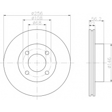 MDC795 MINTEX Тормозной диск