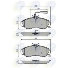 CBP11032 COMLINE Комплект тормозных колодок, дисковый тормоз