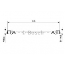 1 987 476 020 BOSCH Тормозной шланг