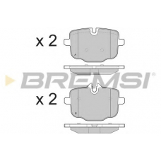 BP3450 BREMSI Комплект тормозных колодок, дисковый тормоз