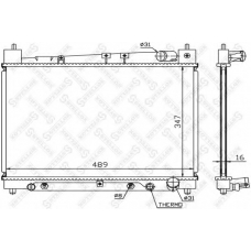 10-25151-SX STELLOX Радиатор, охлаждение двигателя