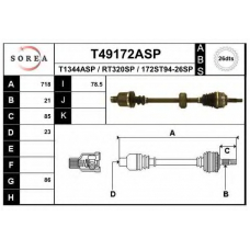 T49172ASP EAI Приводной вал