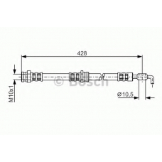 1 987 476 966 BOSCH Тормозной шланг