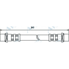 HOS3238 APEC Тормозной шланг