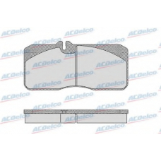 AC0581157D AC Delco Комплект тормозных колодок, дисковый тормоз