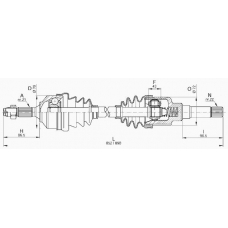 DRS6182.00 OPEN PARTS Приводной вал