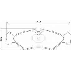 363710201826 MAGNETI MARELLI Комплект тормозных колодок, дисковый тормоз