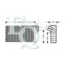 RR0058 EQUAL QUALITY Теплообменник, отопление салона