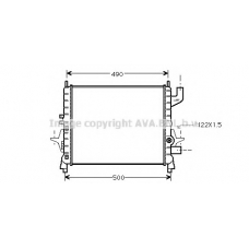 RTA2238 AVA Радиатор, охлаждение двигателя