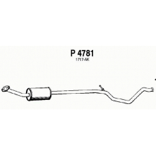 P4781 FENNO Средний глушитель выхлопных газов