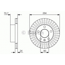 0 986 479 U68 BOSCH Тормозной диск