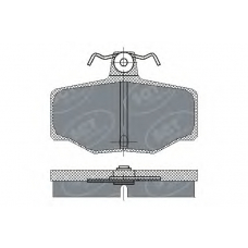 SP 224 PR SCT Комплект тормозных колодок, дисковый тормоз