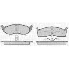 363916060785 MAGNETI MARELLI Комплект тормозных колодок, дисковый тормоз