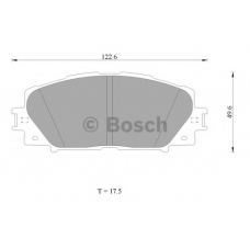 0 986 AB1 423 BOSCH Комплект тормозных колодок, дисковый тормоз