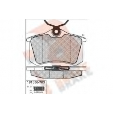 RB1650-703 R BRAKE Комплект тормозных колодок, дисковый тормоз
