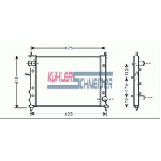 1700071 KUHLER SCHNEIDER Радиатор, охлаждение двигател