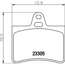 8DB 355 019-441 HELLA Комплект тормозных колодок, дисковый тормоз