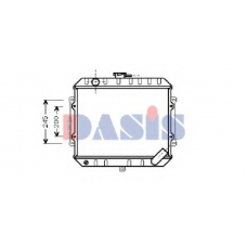 140540N AKS DASIS Радиатор, охлаждение двигателя